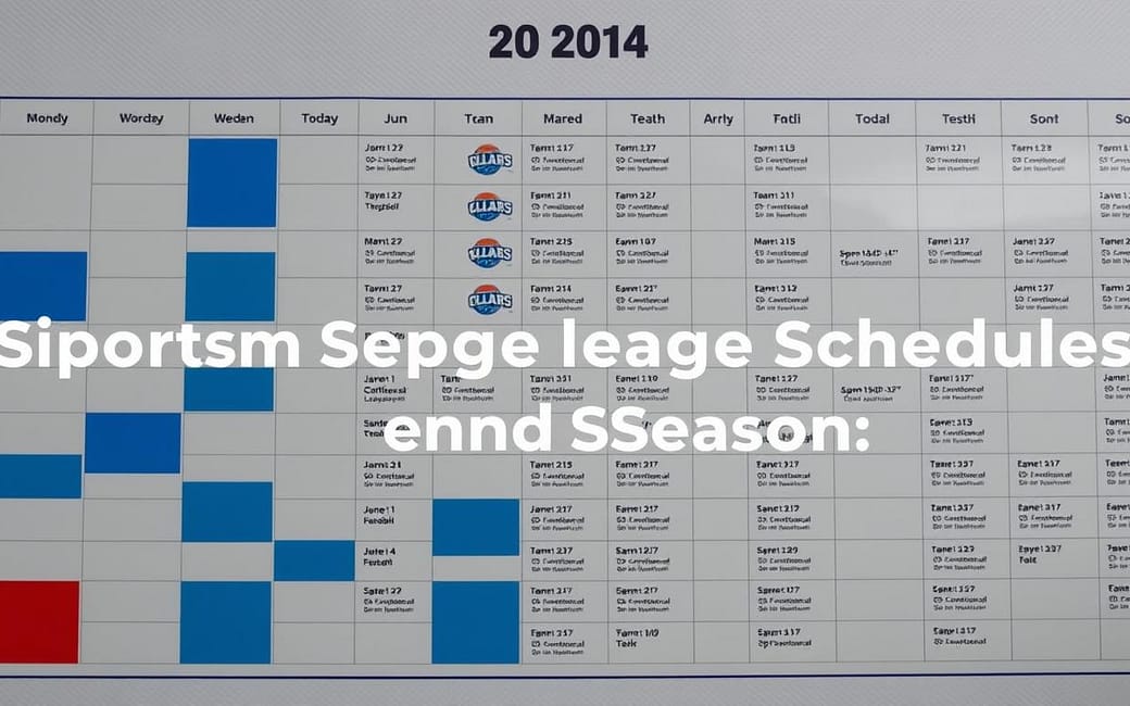 League Schedules and Season Info